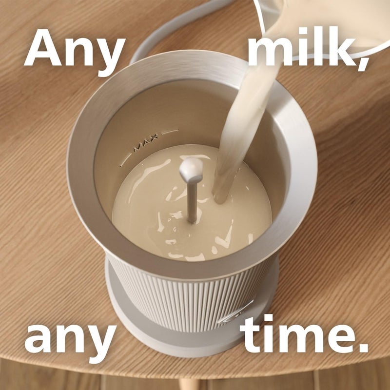 Philips Baristina Milk Frother - Foam milk perfectly​. Hot and Cold. Dairy and Non-Dairy. Easy to Clean. for Baristina Espresso Machines. Black (BAR311/60) - Image 4